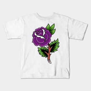 Purple Rose Kids T-Shirt